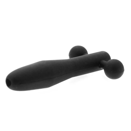 Silicone Penis Plug with CumThru Barbell Design - The Hallows