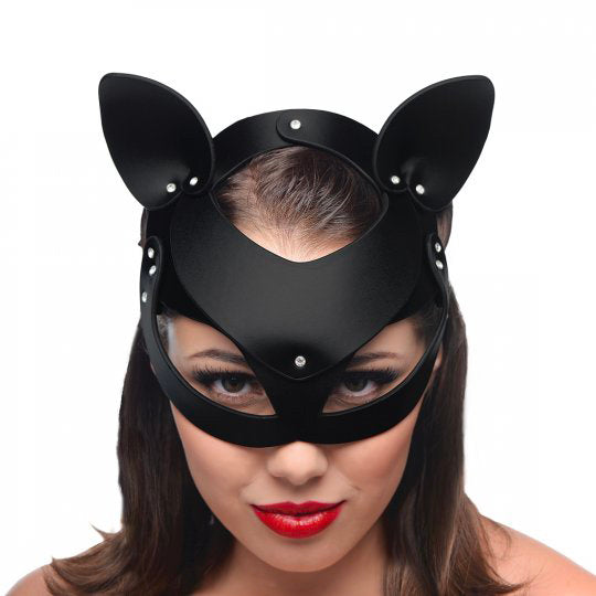 Kitten Leather Cat Mask from Master Series