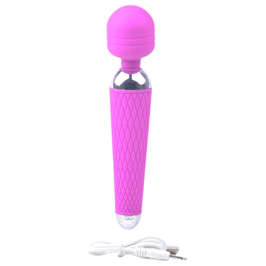 Purple Rechargeable Wand with 10 Speeds