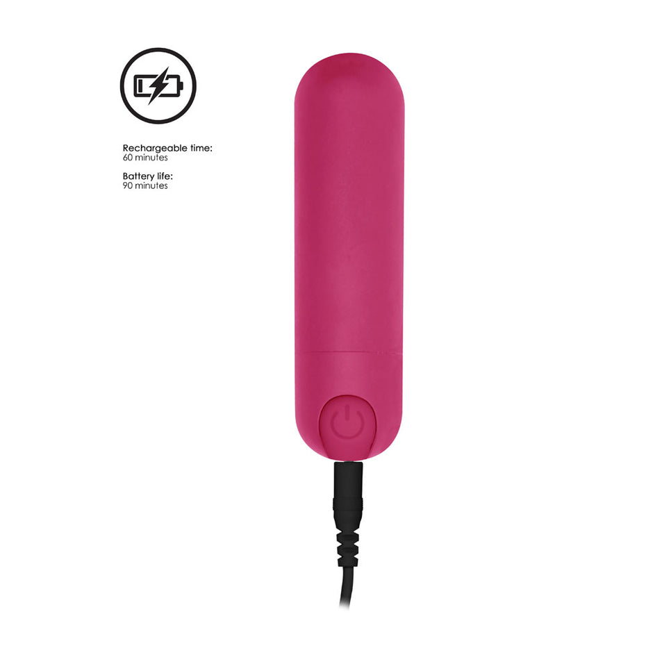Pink Rechargeable Bullet Vibe - 10 Speeds