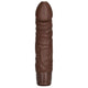 Flesh Brown Silicone Woody Vibrator with Studs.