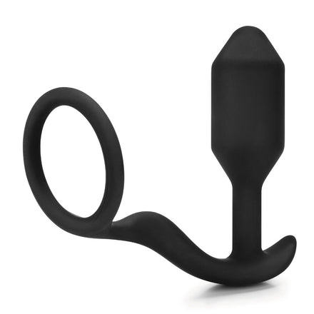 Anal plug with a built-in cock ring: bVibe Snug And Tug.