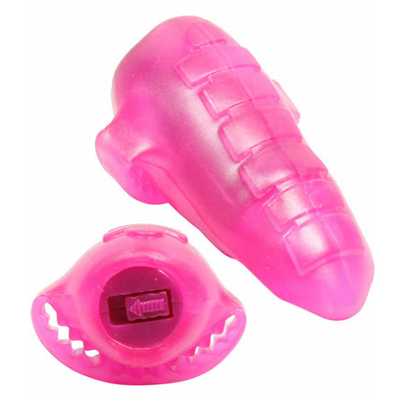 Pink Vibrating Tongue Ring for Enhanced Pleasure.