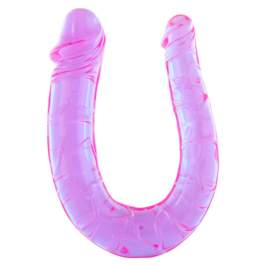 Twin-Headed Jelly Dildo with Dual Tips