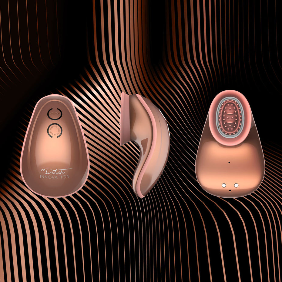 Twitch Rose Gold Suction Vibe - Hands-Free Pleasure