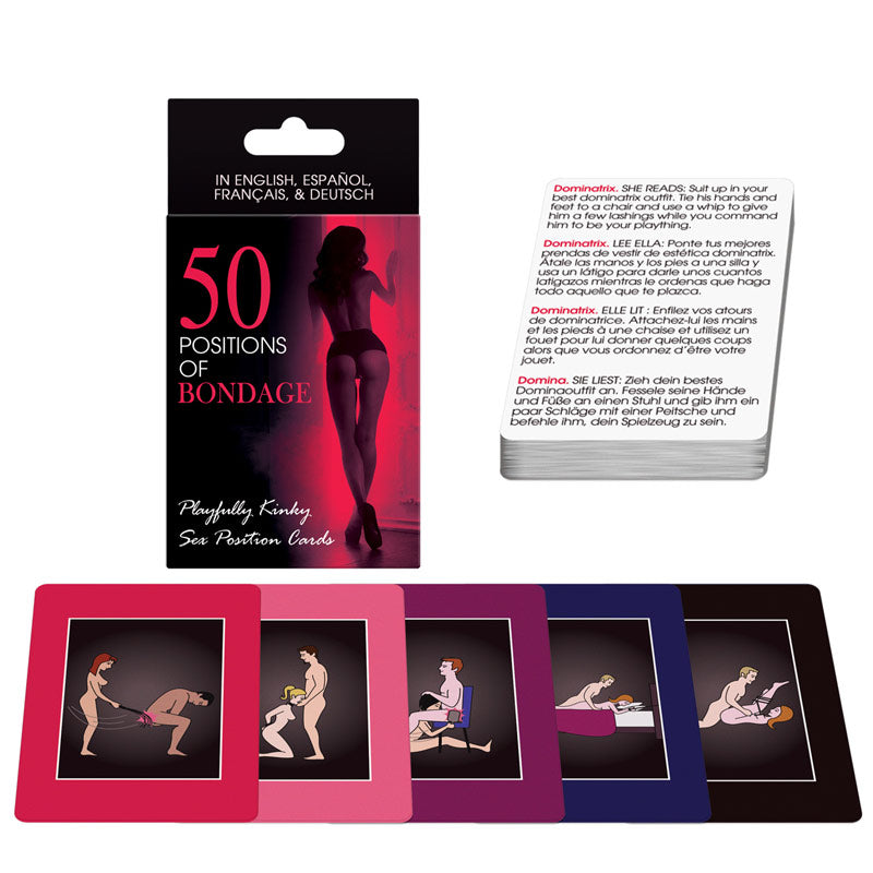 Set of 50 Bondage Sex Position Cards