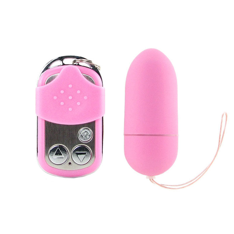 Pink Remote Control Vibrating Egg with 10 Functions.