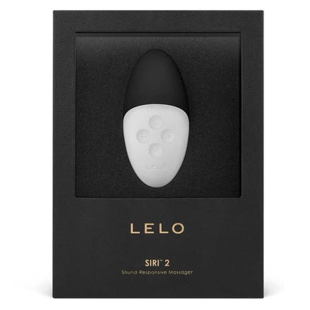 Luxury rechargeable black massager - Lelo SIRI v2.