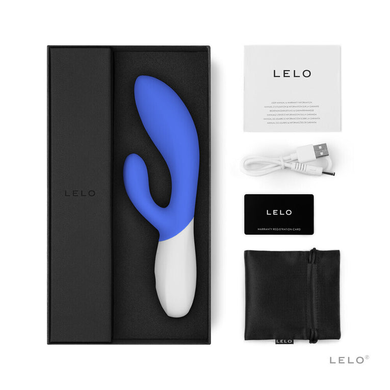 Luxury Rechargeable Vibe - Lelo Ina Wave 2 Blue