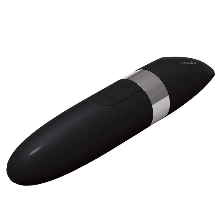 Black USB Rechargeable Vibrator by Lelo Mia V2, Luxury Edition.