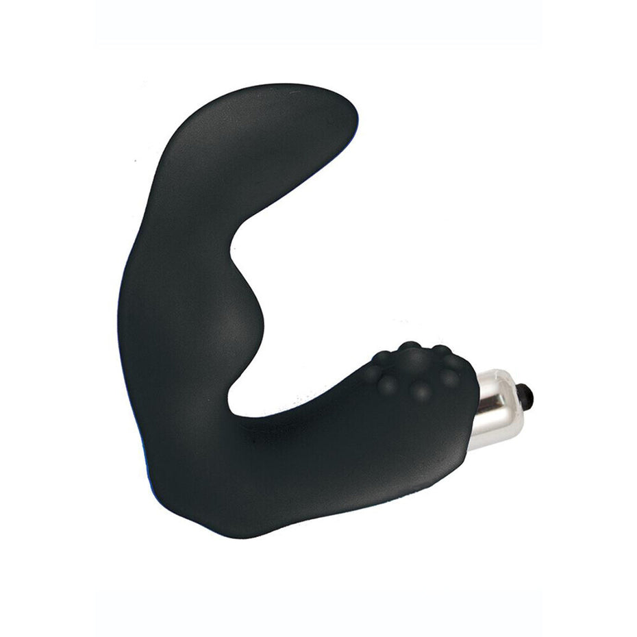Black P-Spot Massager with 3 Functions: Butts Up