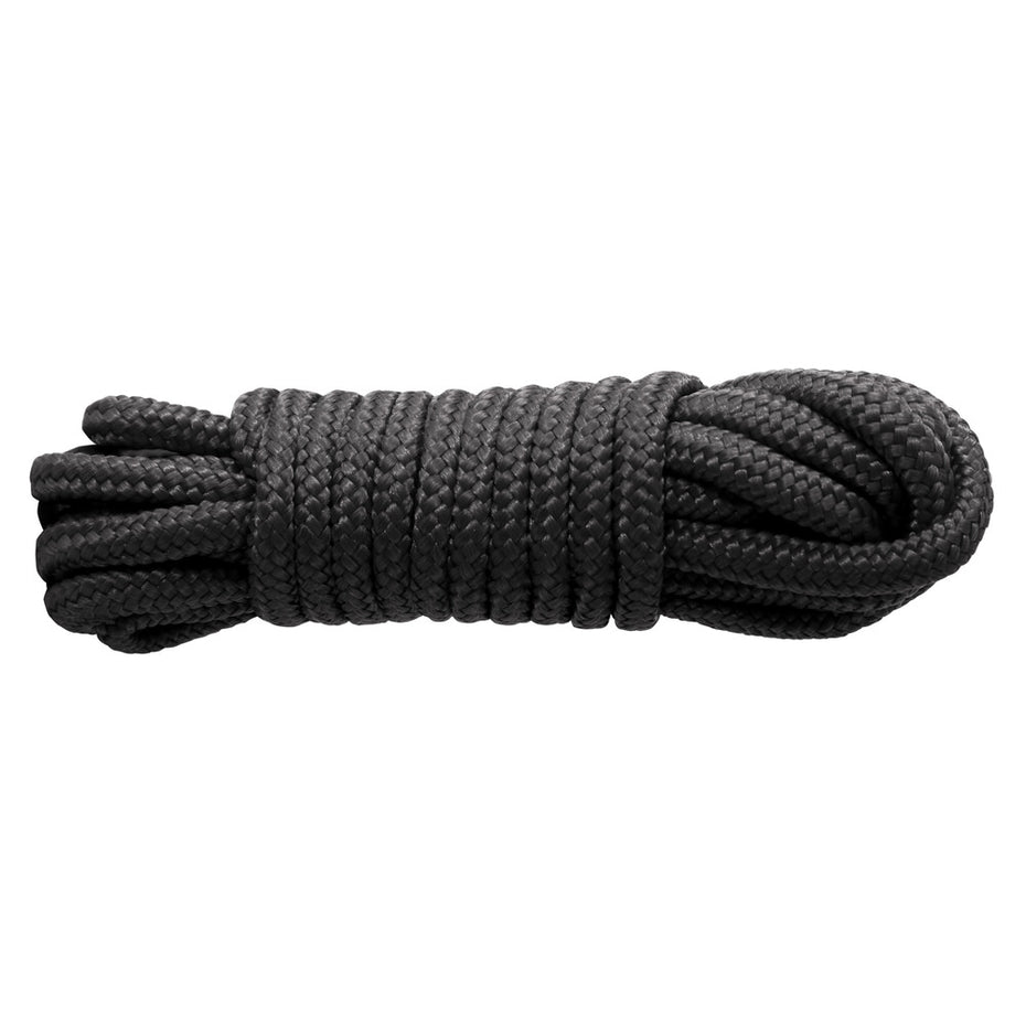 Black 25ft Nylon Rope for Kinky Play