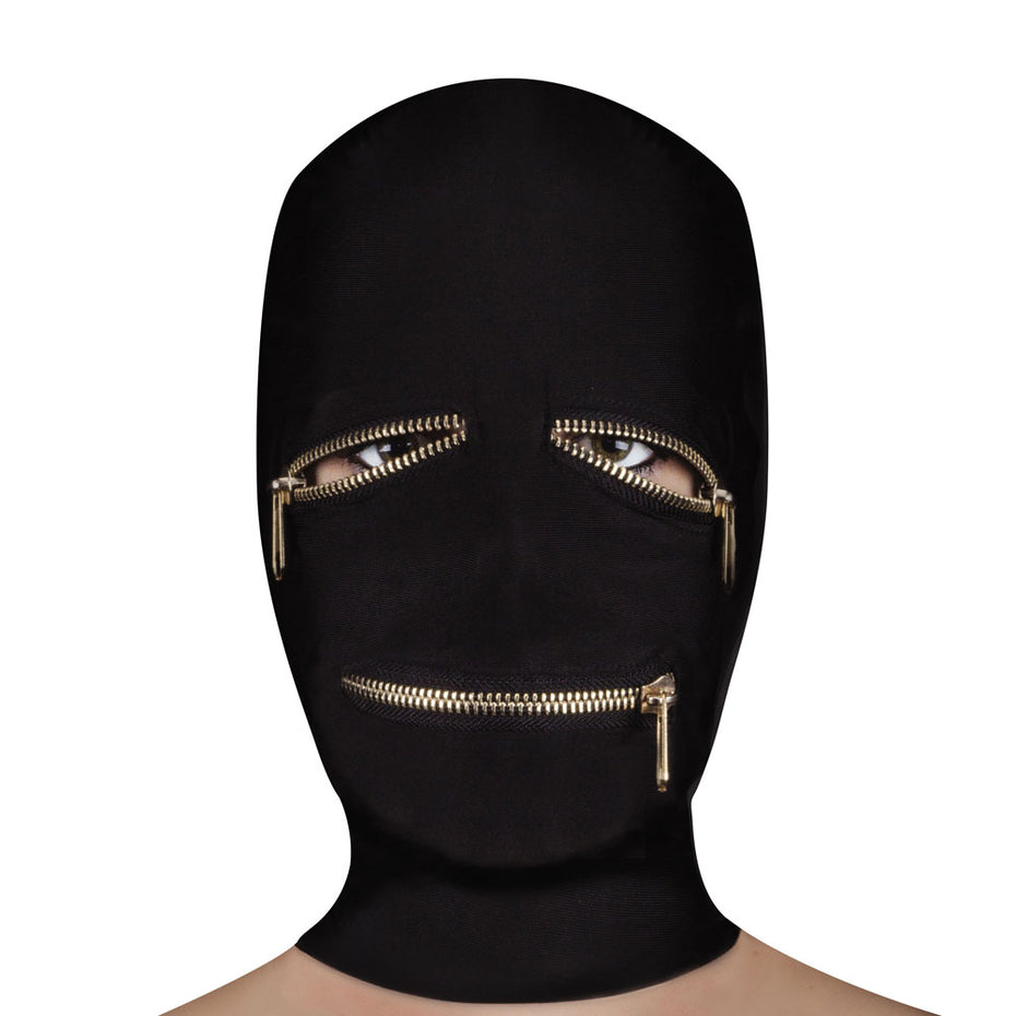 Extreme Zipper Mask with Eye and Mouth Openings.