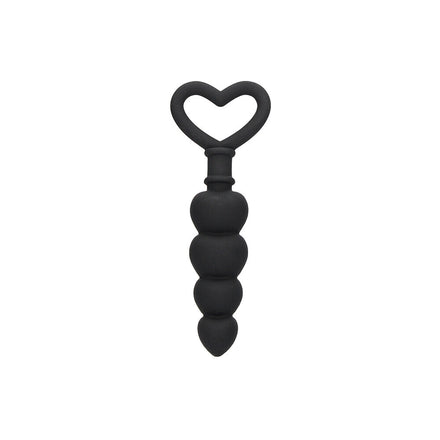 Black Silicone Anal Beads for Sensual Pleasure.