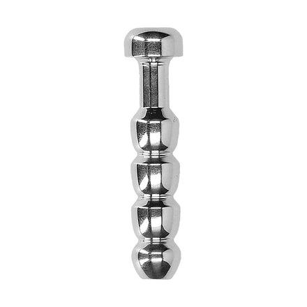 Stainless Steel Urethral Sounding Plug with Ridges.