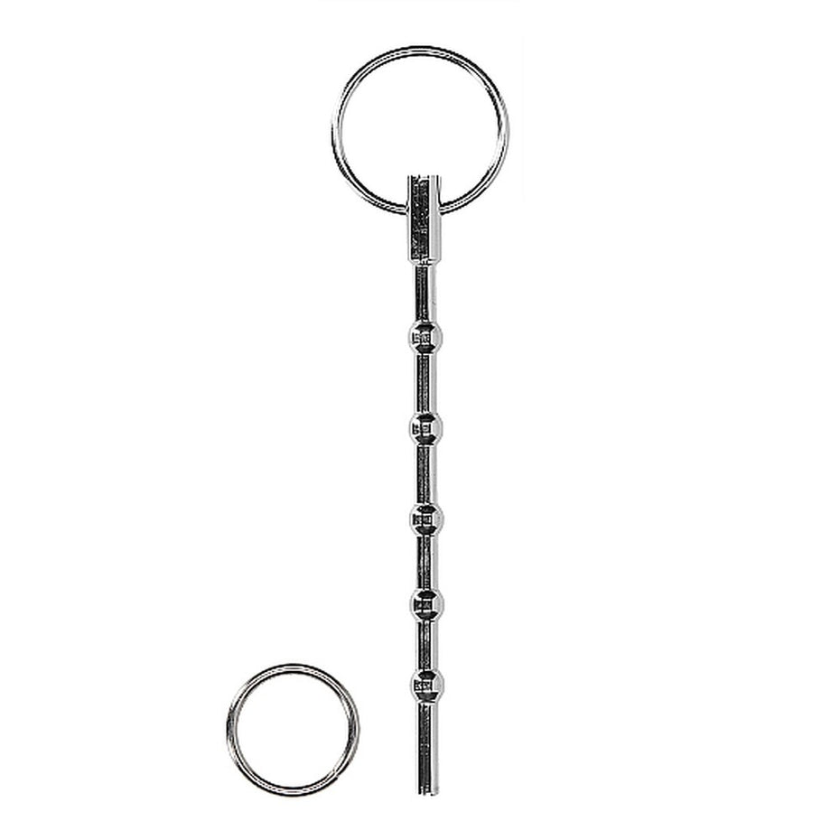 Stainless Steel Dilator with Attached Ring for Sensual Play.