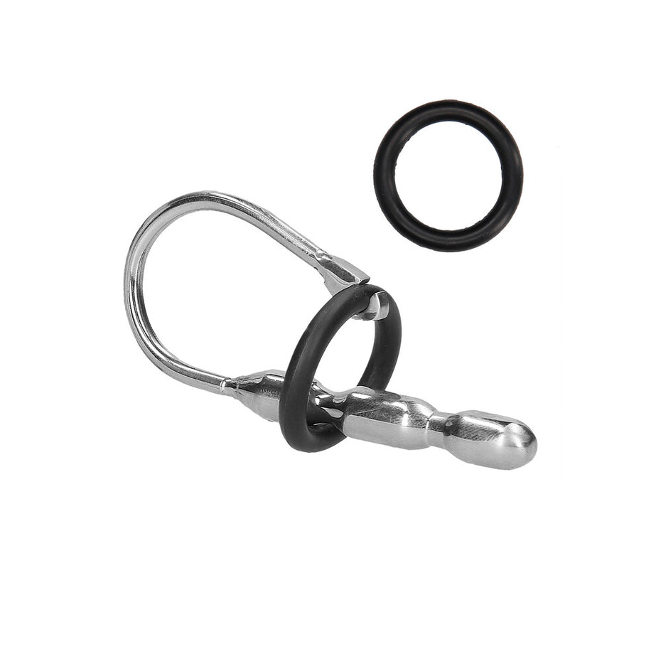 Stainless Steel Urethral Sound Stretcher with Ring for Men