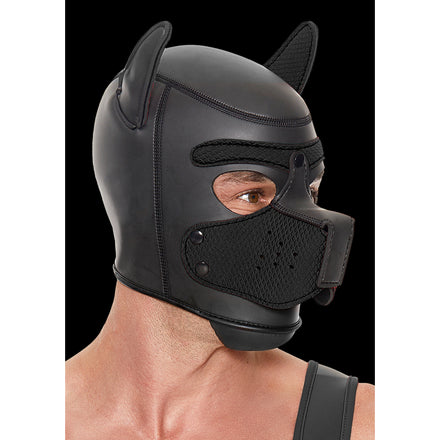 Neoprene Dog Mask for Puppy Play