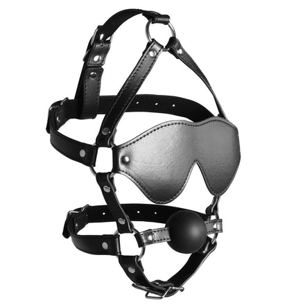 Ouch Xtreme Harness with Blindfold and Solid Ball Gag