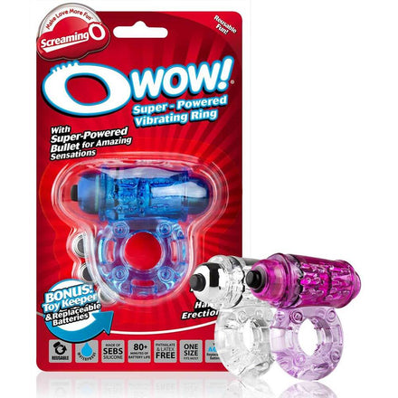 Wow Vibrating Penis Ring by Screaming O