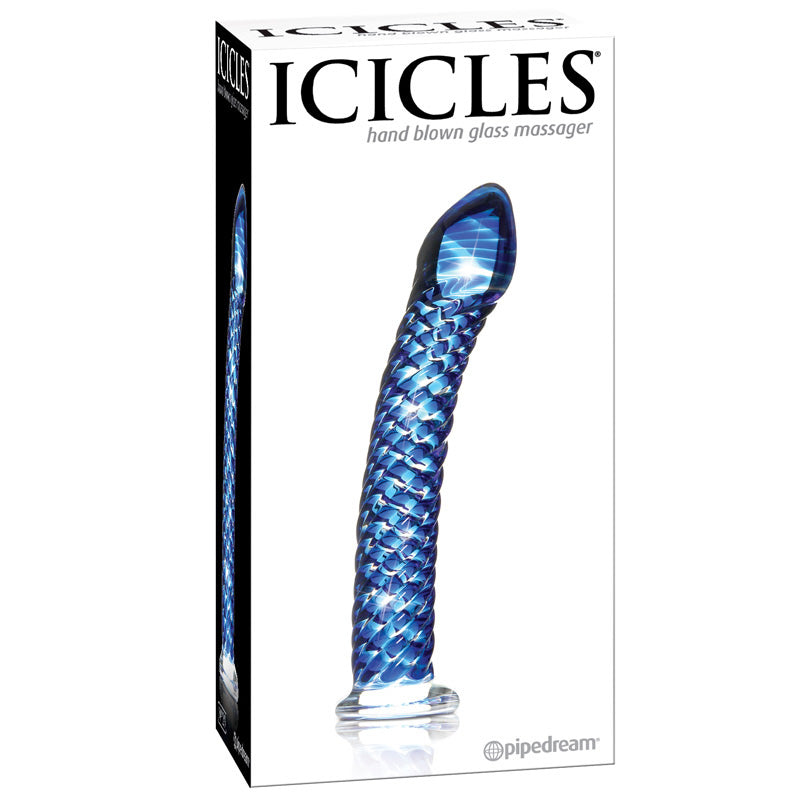 29 Icicles Hand Blown Glass Pleasure Wand.