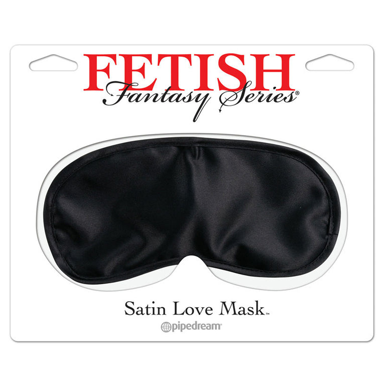 Black Satin Love Mask from Fetish Fantasy