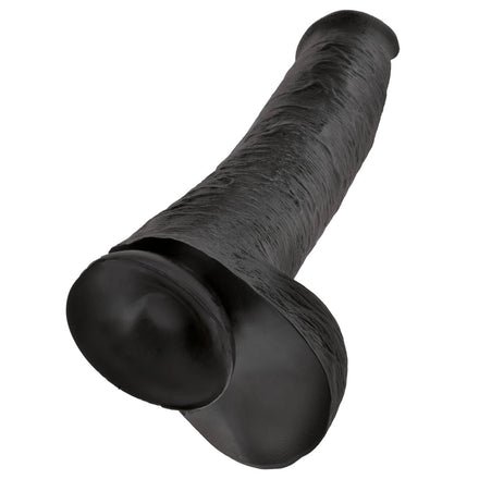 Black 15 Inch Realistic Dildo with Balls, King Cock.