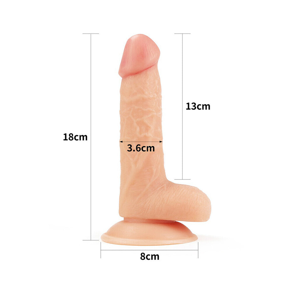 Ultra Soft 7-Inch Dude Dildo by Lovetoy.