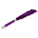 Crystal Handled Purple Suede Flogger