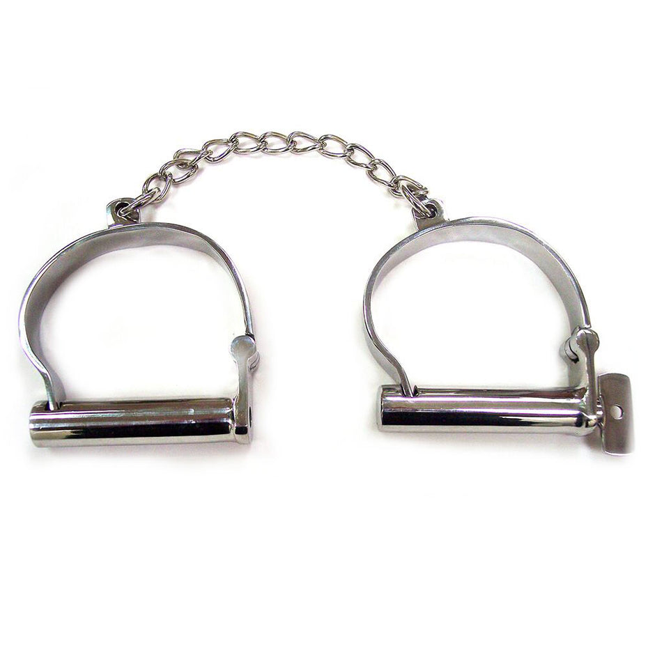 Stainless Steel Ankle Cuffs - Rouge