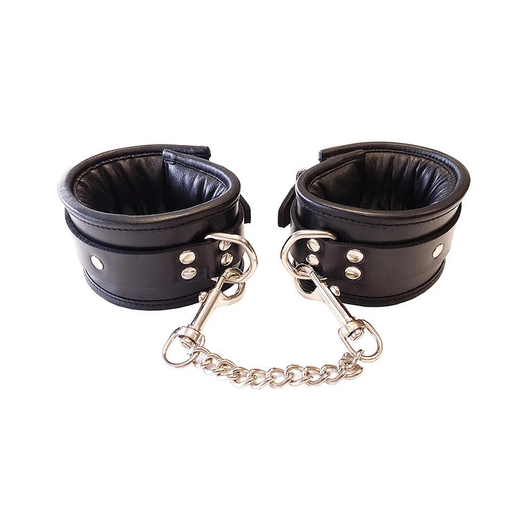 Black Padded Wrist Cuffs by Rouge Garments