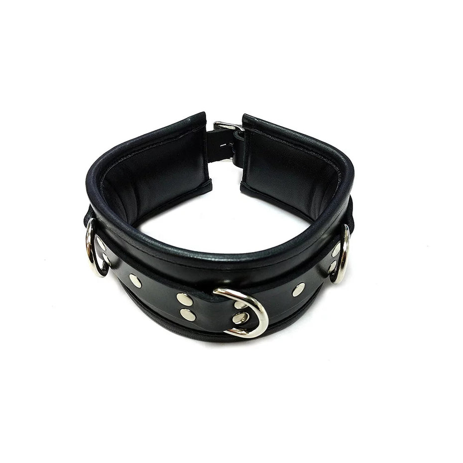 Padded Black Collar by Rouge Garments