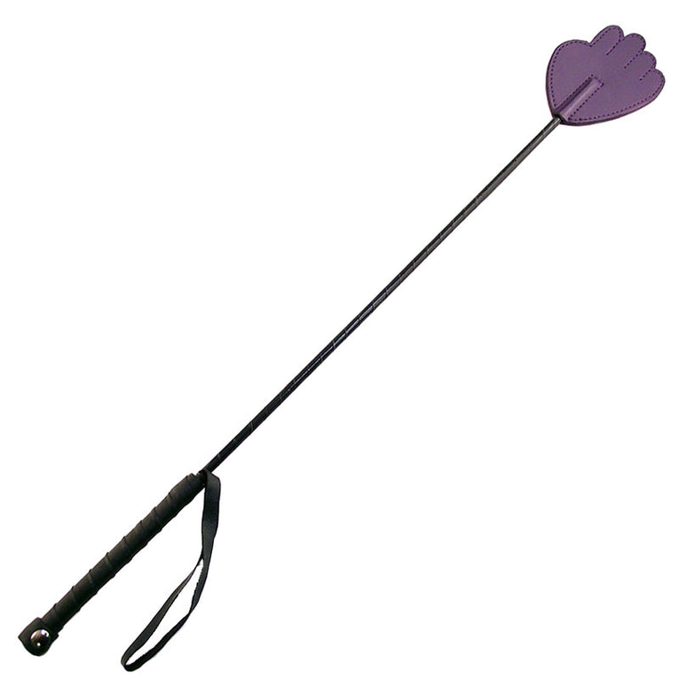Purple Hand Riding Crop by Rouge Garments.