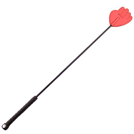 Red Hand Riding Crop by Rouge Garments.