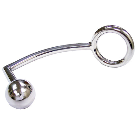 Stainless Steel Cock Ring and Anal Probe - Rouge