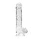 Clear Realistic 6 Inch Dildo by RealRock
