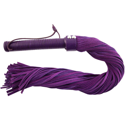 Purple Suede Flogger by Rouge Garments.