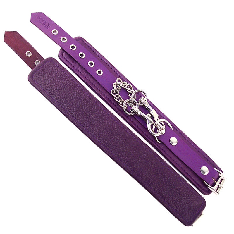 Purple Wrist Cuffs by Rouge Garments.