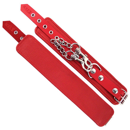 Red Hand Restraints by Rouge Garments.
