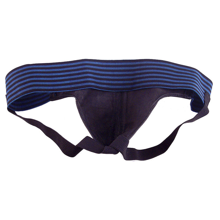 Blue and Black Jock Strap from Rouge Garments