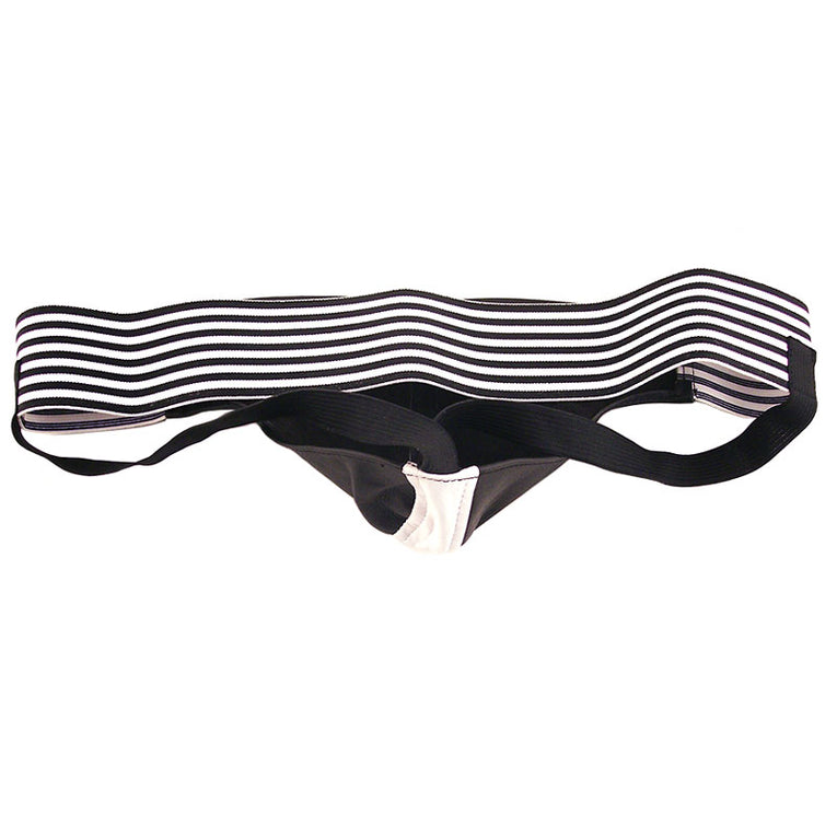 Black and White Jock Strap by Rouge Garments.