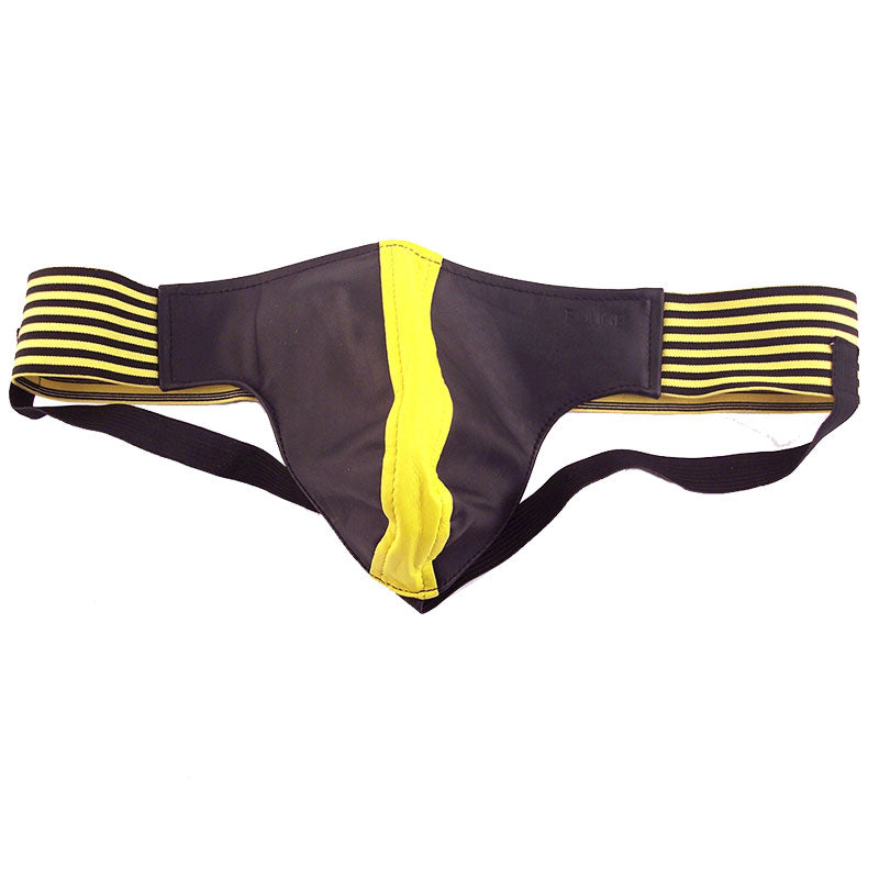 Black and Yellow Jockstrap by Rouge Garments.
