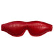 Padded Croc Print Leather Blindfold by Rouge Garments.
