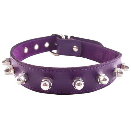 Purple Nut Collar by Rouge Garments.