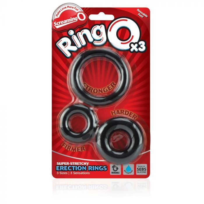 Black Screaming O RingO x3 for Enhanced Sexual Experience.
