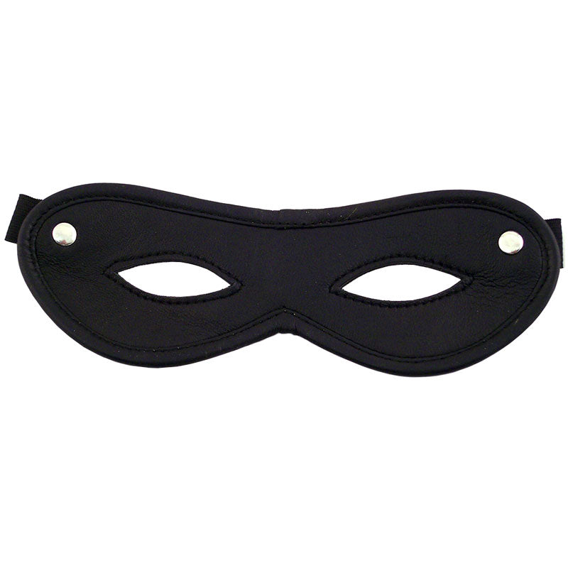 Black Open-Eye Mask by Rouge Garments.
