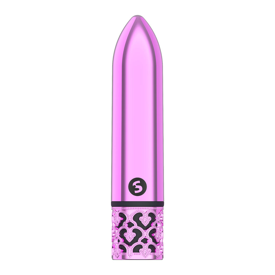 Rechargeable Pink Bullet Vibrator - Royal Gems Glamour