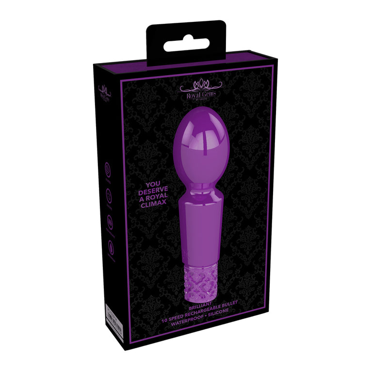 Purple Rechargeable Bullet by Royal Gems.