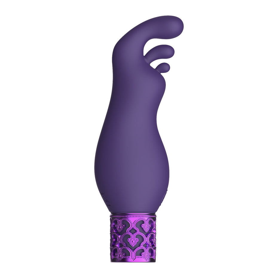 Rechargeable Purple Silicone Bullet Vibrator by Royal Gems