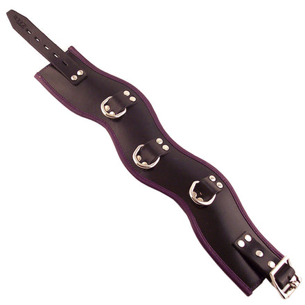 Black and Purple Padded Posture Collar by Rouge Garments.